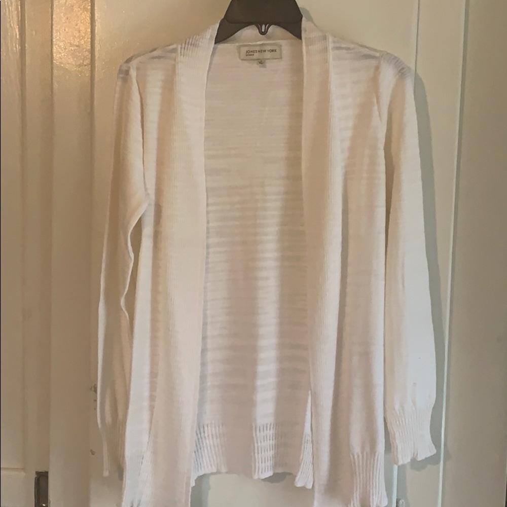 White cardigan Sweater